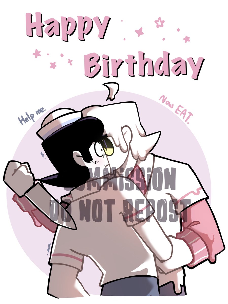 LittleK1412's tweet image. Commission and happy early birthday :DD
#Cakevin