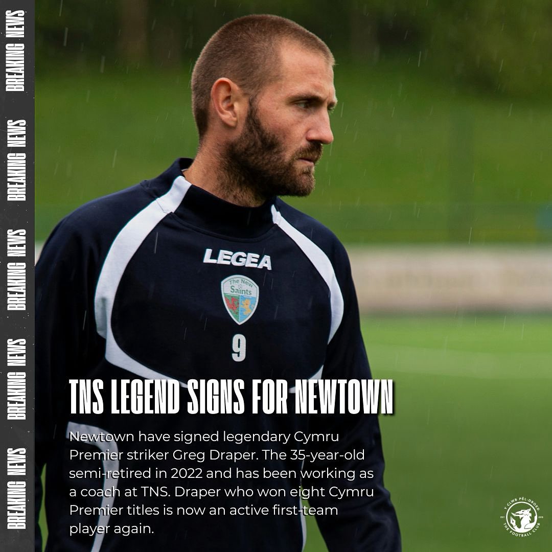 YClwbPelDroed's tweet image. The boots are back on! 👀👟
Greg Draper has signed for @NewtownAFC and could play his first Cymru North game in three years tonight!
📸 @lewismphoto
#JDCymruNorth