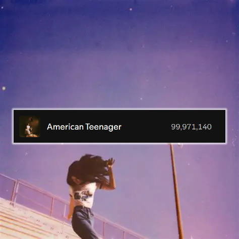 SpotifyEthel's tweet image. &apos;American Teenager&apos; by Ethel Cain is now 28,860 streams away from reaching 100M streams on Spotify for the first time. ♡

The expected date is tomorrow.