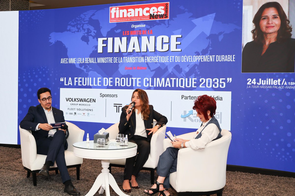 MTEDD وزارة الانتقال الطاقي والتنمية المستدامة (@mteddmaroc) on Twitter photo Dr. <a href="/LeilaBenali_/">Leila Benali 🇲🇦🇺🇳</a>, Minister of Energy Transition and Sustainable Development, was invited as a guest on Finances News Hebdo magazine <a href="/financesnewsh/">Finances News Hebdo</a> on Thursday evening, July 24, 2025, in Rabat, as part of "Les Nuits de la Finance" meetings, on the topic of "The 2035 Climate Dr. <a href="/LeilaBenali_/">Leila Benali 🇲🇦🇺🇳</a>, Minister of Energy Transition and Sustainable Development, was invited as a guest on Finances News Hebdo magazine <a href="/financesnewsh/">Finances News Hebdo</a> on Thursday evening, July 24, 2025, in Rabat, as part of "Les Nuits de la Finance" meetings, on the topic of "The 2035 Climate