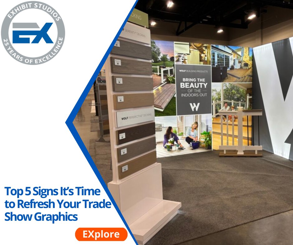 ExhibitStudios1's tweet image. Is your booth getting overlooked? If your graphics are outdated or off-message, it could be costing you valuable foot traffic.

Check out these 5 signs it’s time to refresh your trade show graphics: exhibitstudios.com/blog/top-5-sig… 

#TradeShowTips #ExhibitStudios #ExceptionalSolutions