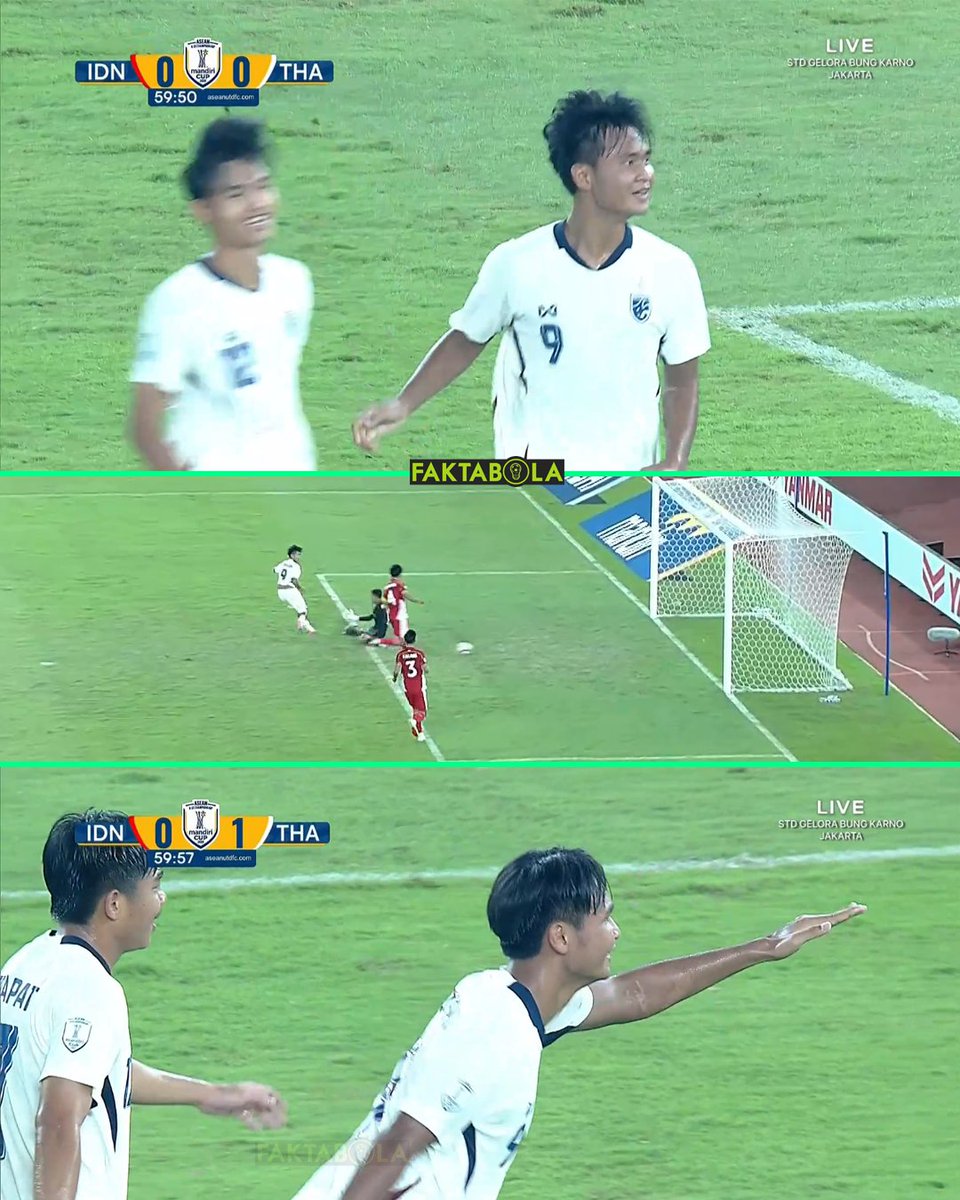 Fajar Sadboy cetak gol untuk Thailand 😭

60' Indonesia U23 0-1 Thailand U23