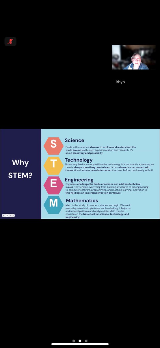 Leave one STEM conference to attend another on Zoom. Forever a student! 💕