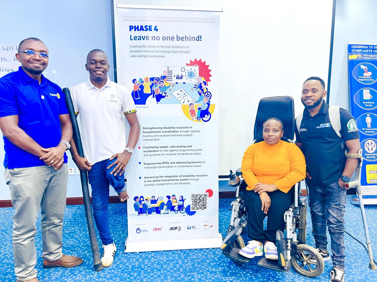 TwezuuleF's tweet image. We just wrapped up an impactful
3days #InclusiveWASH training hosted by @HI_EARegion.
Our team leader and Merub (The YAD) proudly represented us as we joined WASH actors to advance disability-inclusive humanitarian action.
#LeaveNoOneBehind