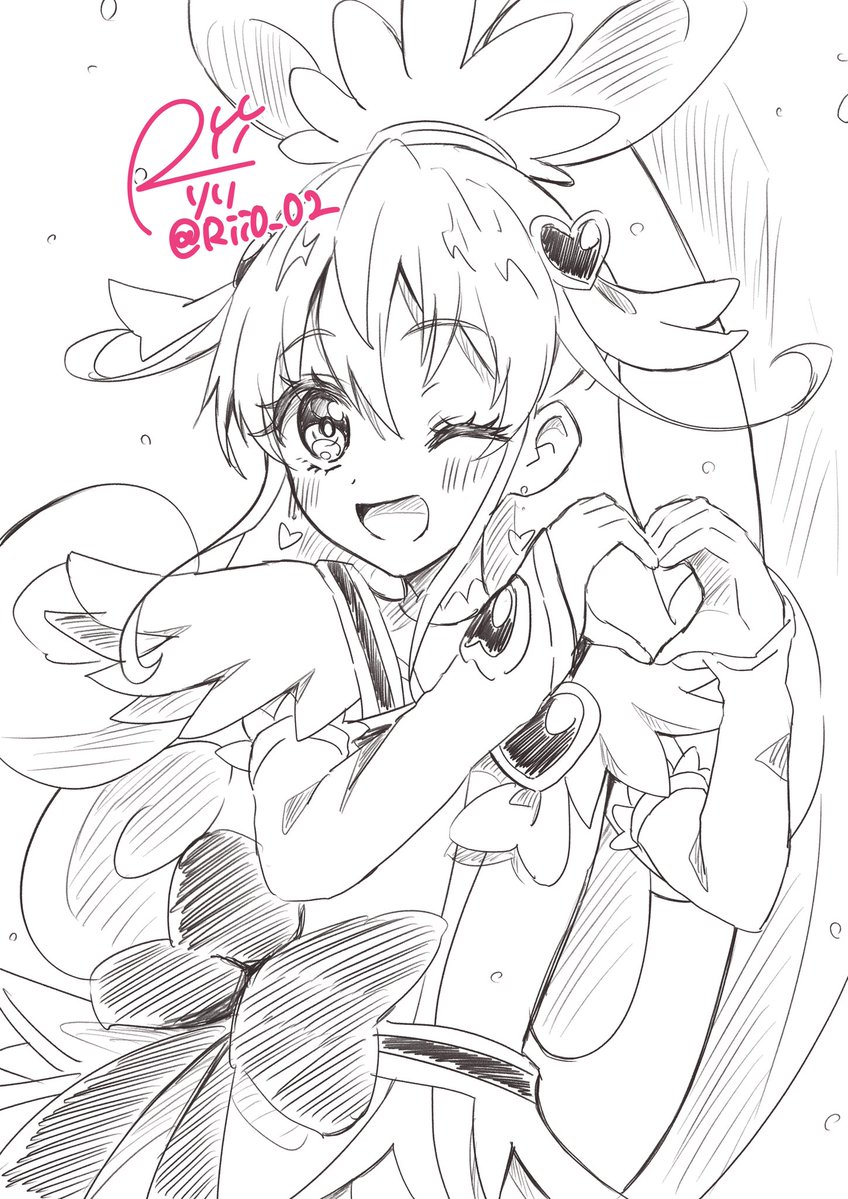 Rii0_02's tweet image. キュアハートさま