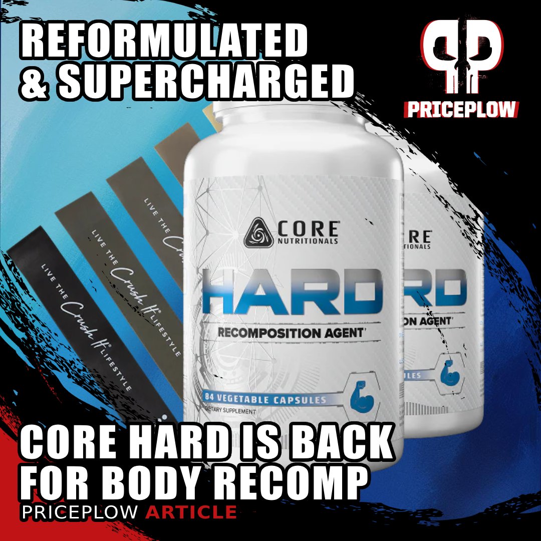 PricePlow's tweet image. blog.priceplow.com/supplement-new…
The @corenut HARD is back w/ a powerful new formula! 5 clinically-dosed ingredients target cortisol, optimize hormones, and deliver that coveted granite look. KSM-66 Ashwagandha, Phosphatidylserine, ForsLean, & more work together for serious body recomp.