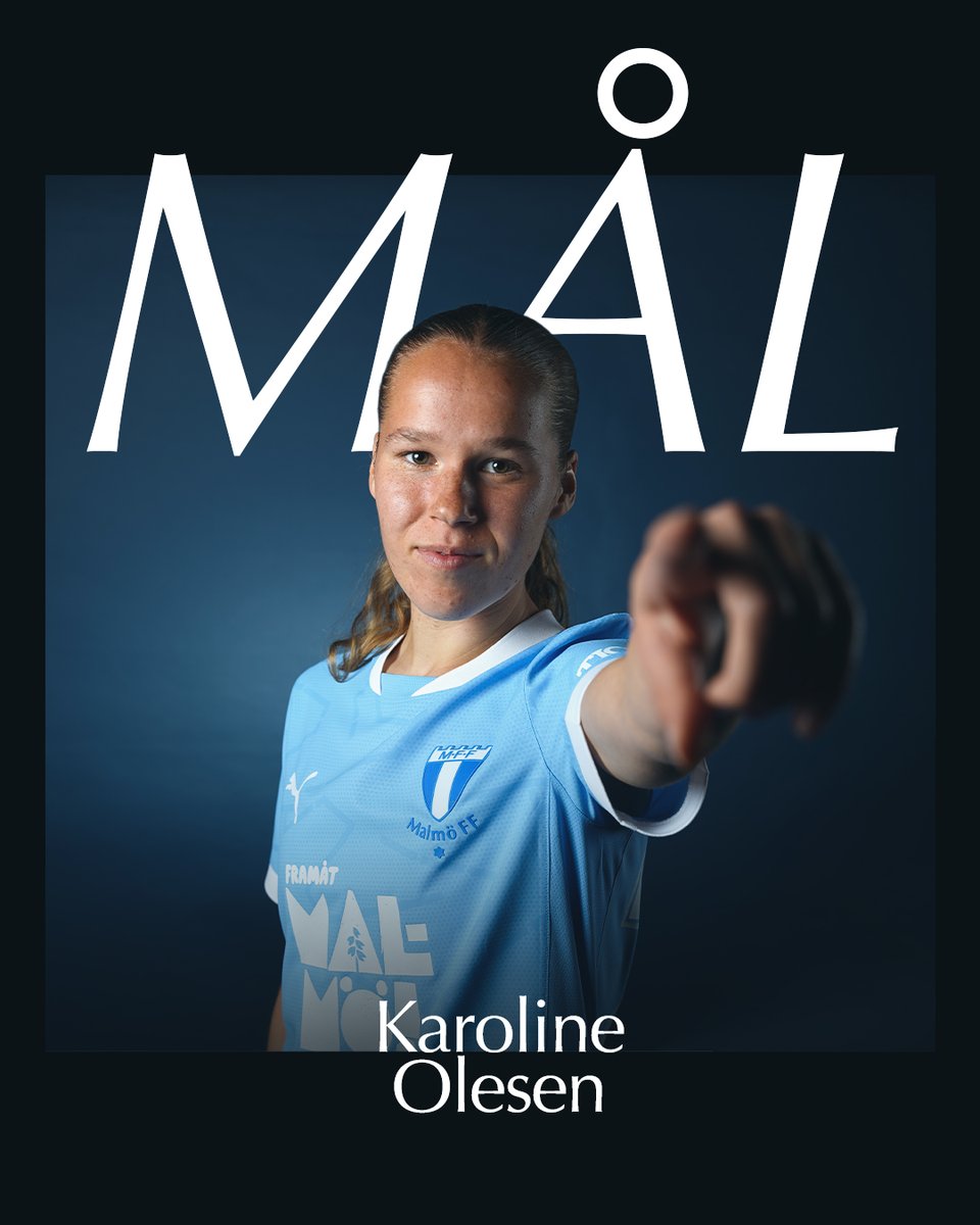 Malmo_FF's tweet image. MÅÅL! Karoline Olesen ger oss ledningen med sitt första mål i MFF-tröjan! Det är ett klassavslut en bit utanför straffområdet som går in via ribban.
#MFFVGIK| 1–0 | (22)