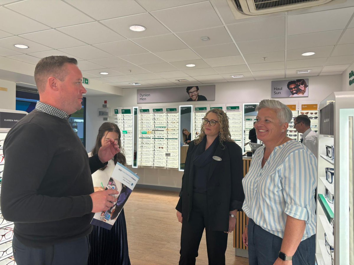 OptometryWales's tweet image. Great to welcome @GarethDaviesVoC to Specsavers Rhyl to discuss clinical care in primary care optometry, the @OptometryWales manifesto, the need for a digital strategy, and workforce challenges in North Wales. Many thanks to Zoe and Hannah for their time in hosting .
@judy_misra