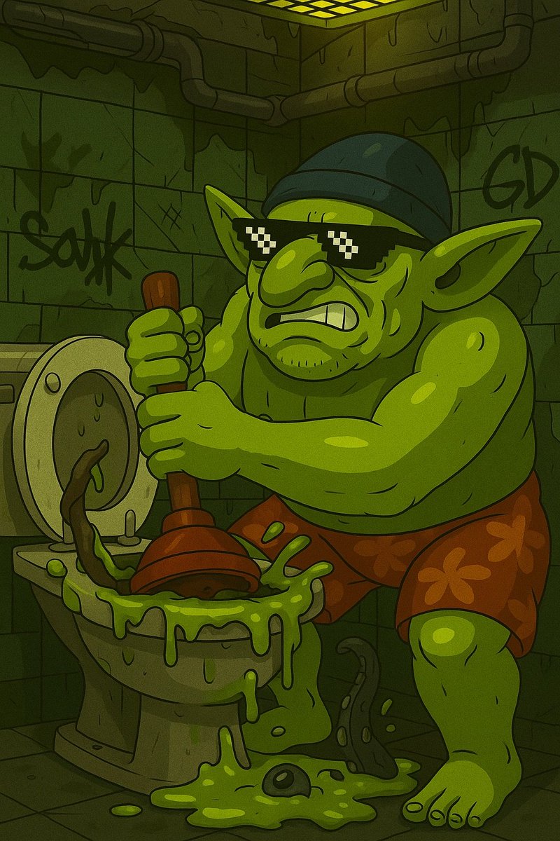 gawblenz's tweet image. GM sewer dwellers.
This week’s Community Art Highlight dives into the filth and beauty of the Gawb Mawb
Stay cursed. Stay stunning.
@CryptoTrollx1 kicks it off 🧌🖼️