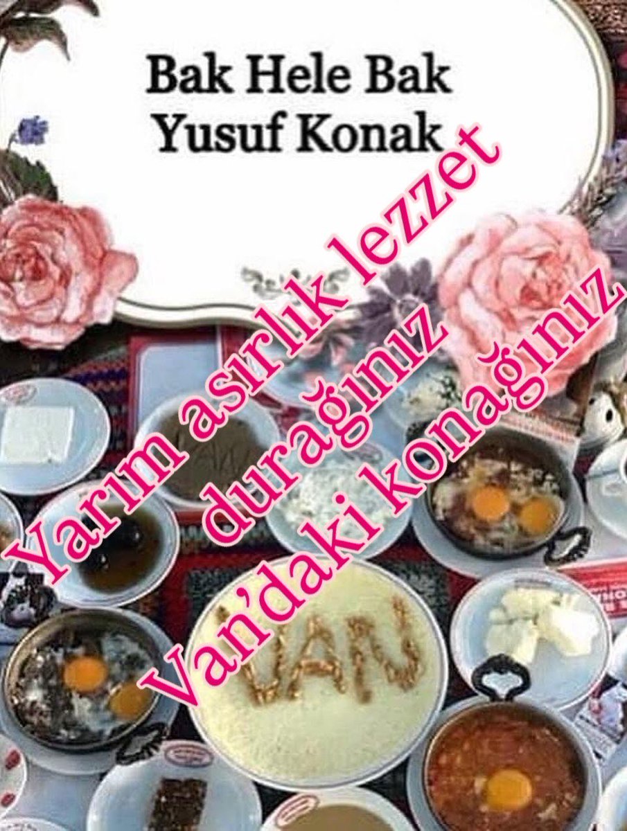 Kıymetli misafirlerimiz marka temsili coğrafi işaretli meşhur Van kahvaltısıyla birlikte ağırlandılar. 

-1975/#denberi #ekmeğimizdeyiz
<a href="/bakhelebak/">Bak Hele Bak Yusuf Konak Kahvaltı Sarayı</a> <a href="/FarizGl/">Fariz Gül</a>