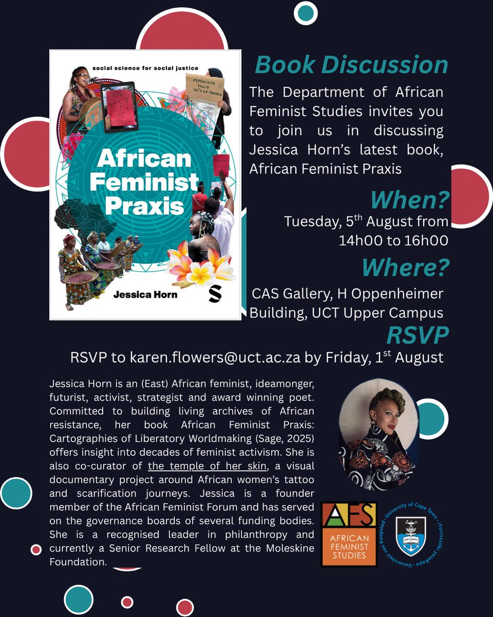 africangender's tweet image. Please join us for our upcoming book discussion with Jessica Horn. All details are in the invite attached.