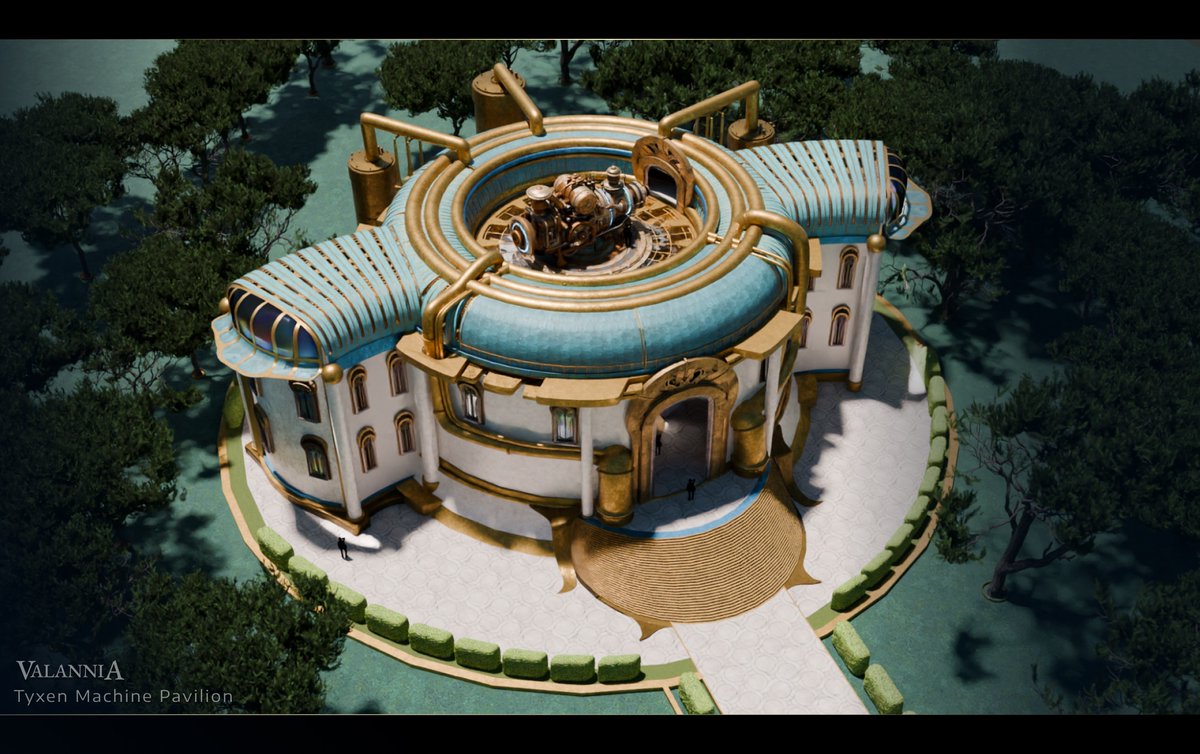 ValanniaGame's tweet image. Behold the Tyxen Machine Pavilion.
Home to Valannia’s most powerful crafting device, where unique items are created, and legendary artifacts are forged.