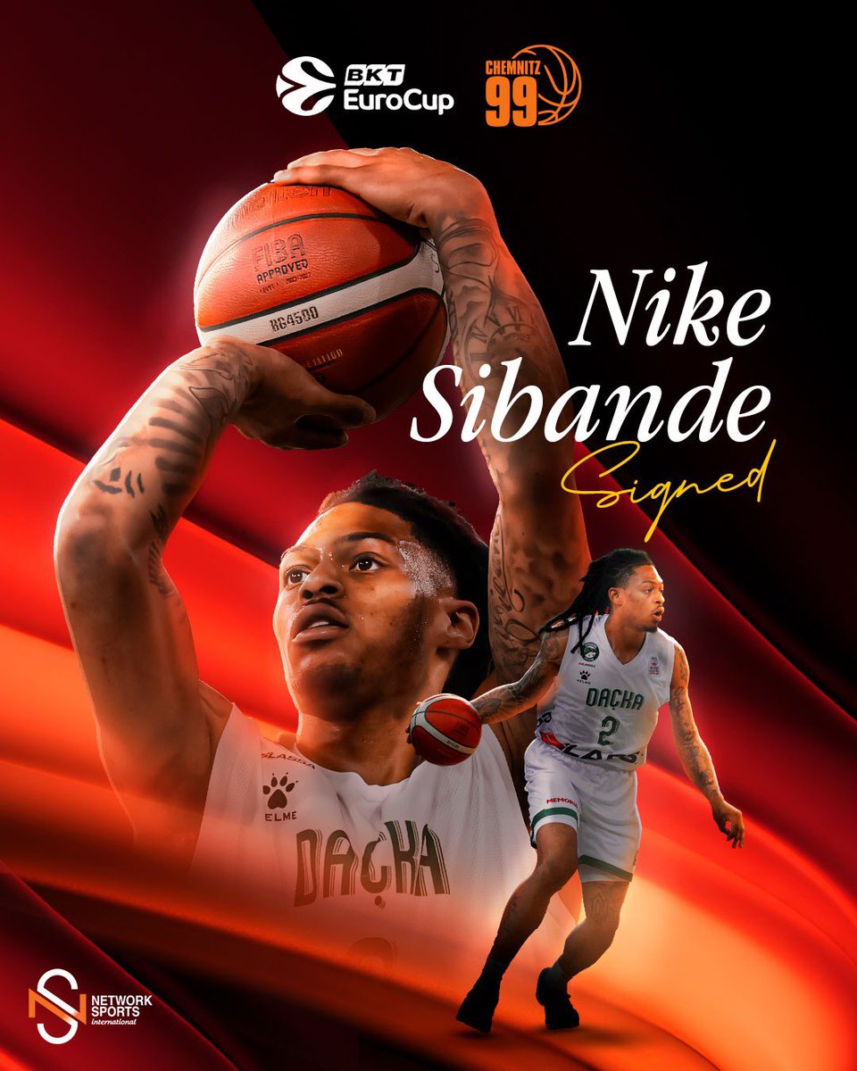 Christoforos Choumas (@chrischoumas) on Twitter photo Next Step: EuroCup Stage
Nike Sibande has officially signed with <a href="/ninerschemnitz/">NINERS Chemnitz</a> for the upcoming season!
Joining a competitive club in one of Europeโs fastest-rising leagues @easycreditbbl , and preparing to compete in the @eurocup , one of the top international platforms! Next Step: EuroCup Stage
Nike Sibande has officially signed with <a href="/ninerschemnitz/">NINERS Chemnitz</a> for the upcoming season!
Joining a competitive club in one of Europeโs fastest-rising leagues @easycreditbbl , and preparing to compete in the @eurocup , one of the top international platforms!