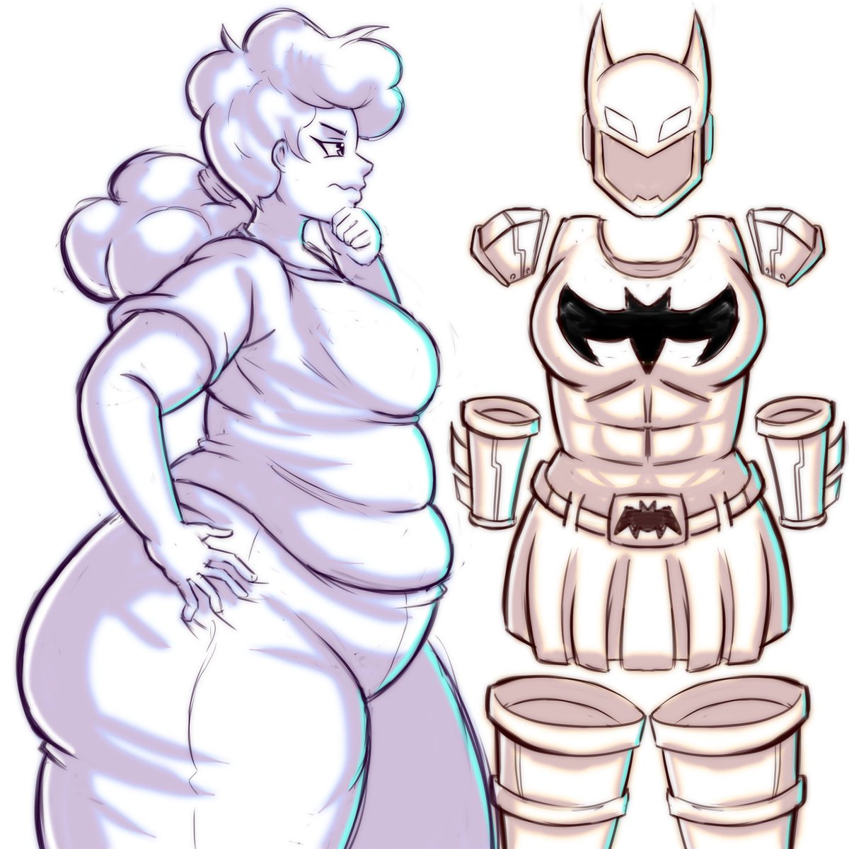 ZarJonz's tweet image. The Batgirl cosplay is a few years old but... maybe she could make it work? Probably regretting molding the abs right into the suit though... seems a little unconvincing now.
