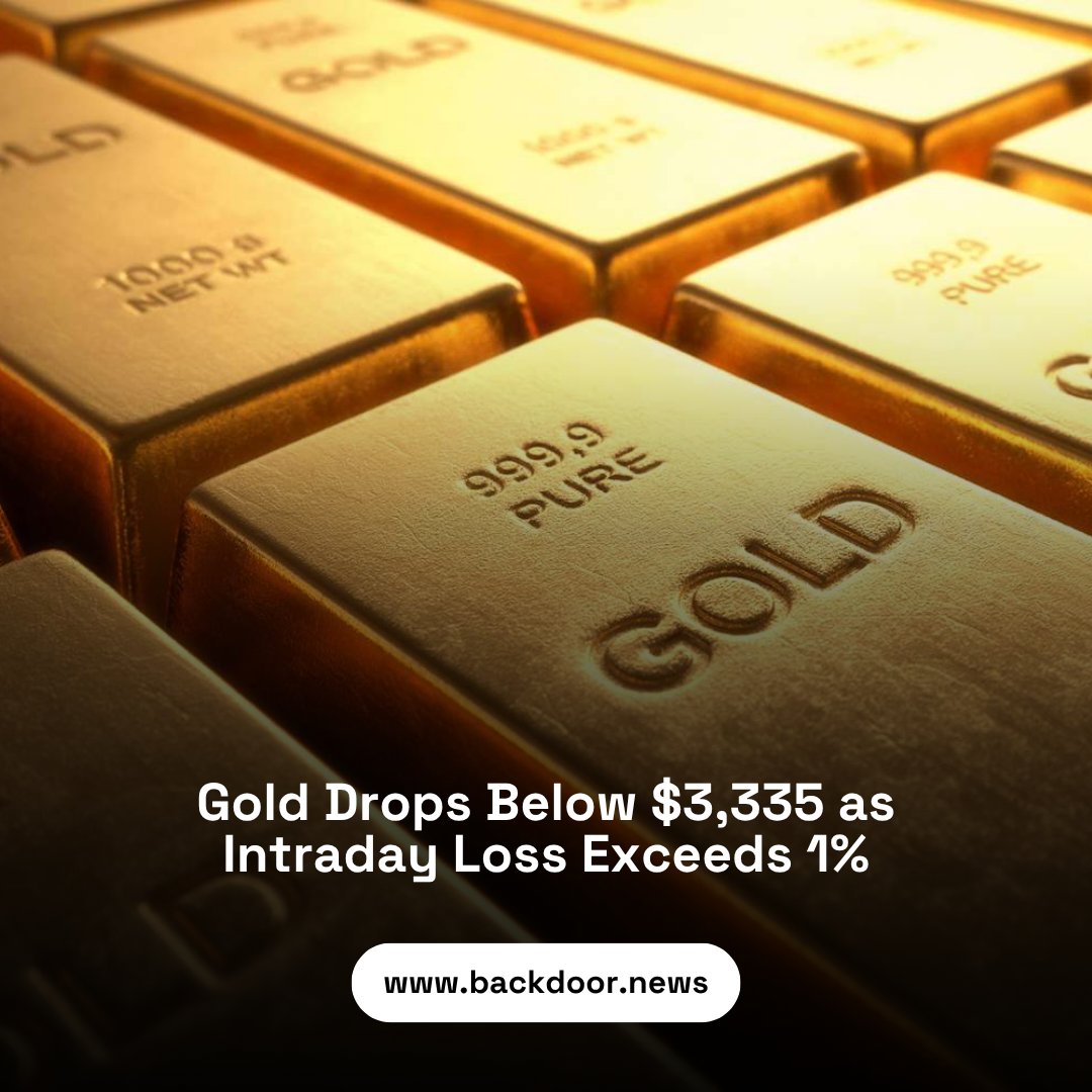 📉 Gold drops over 1% today, falling to $3,334.20 per ounce.

Investors shift away from safe havens as markets absorb rate and trade signals.