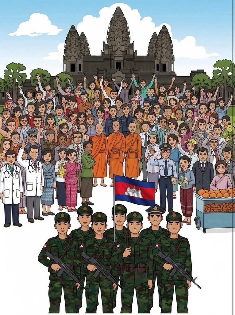 KRYRY7's tweet photo. Please bring victory to our country. We all need peace not war!!🙏🙏🙏

#ThailandStartedTheWar 
#JusticeForCambodia https://t.co/XTV7WfEALw