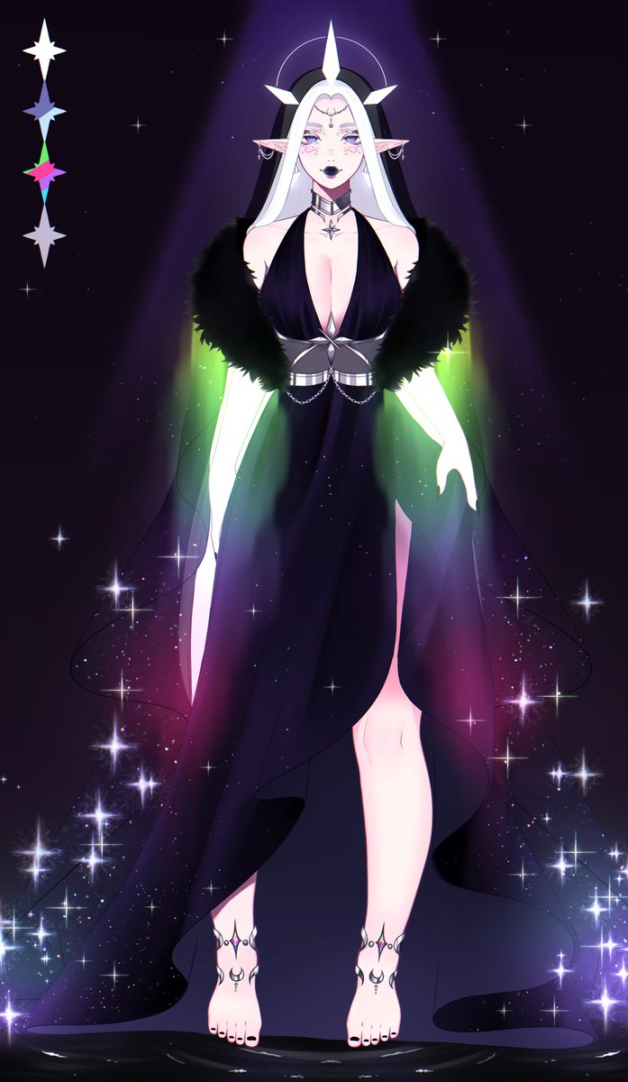 Sabe tanto q quer me ajudar com tudo isso! Alias conheçam minha mamis! Na lore ela é um Aspecto (O Aspecto da Aurora Boreal)! Ela vai estar comigo principalmente nas lives de Overwatch! (Agr falta um design pro meu pai rsrsrs)

Quem fez o design foi a linda da @/Yalysart