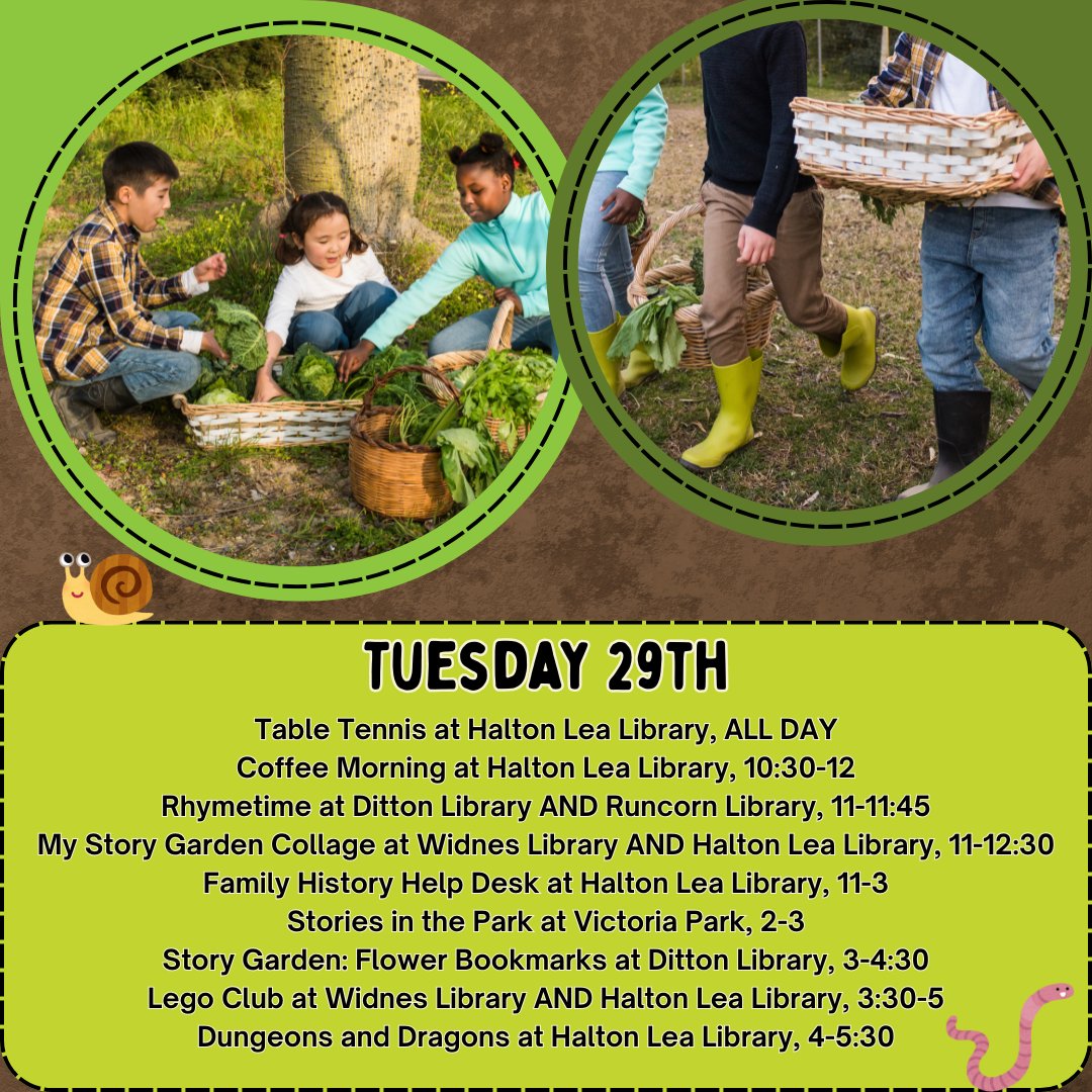 [1/2]
Hopefully EVERYONE should have finished school for the summer now so, hopefully EVERYONE can enjoy all our fun and creative events!

Booking is required at the Flower Suncatcher event at Runcorn Library on Monday, due to limited space in the library: eventbrite.co.uk/e/story-garden…