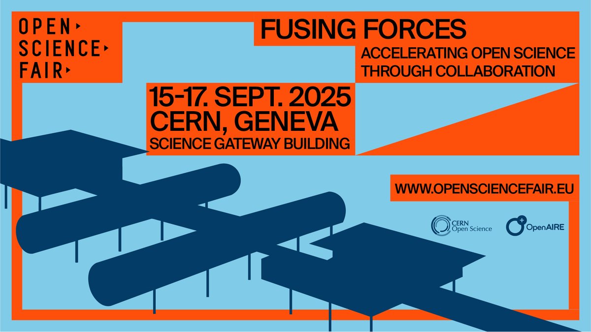 euatweets's tweet image. Registration for #OSFair2025 is open until 31 July!
Join the global #OpenScience community at #CERN Science Gateway, Geneva – 15–17 Sept 2025 – for 3 days of collaboration & innovation.
bit.ly/3IJfAPI
@OpenScienceFAIR