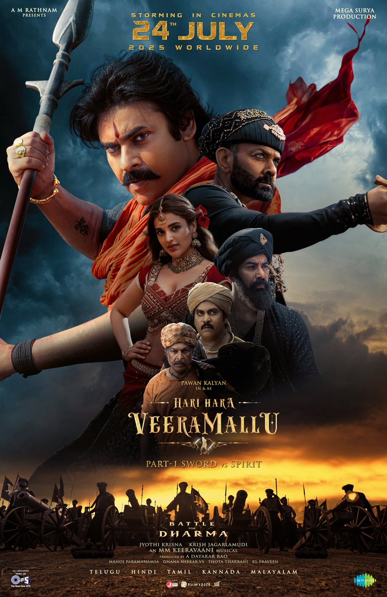 Abhi_kiccha07's tweet image. #HariHaraVeeraMallu Not just a movie — it's The Battle of Dharma
Destroys the myth of a “golden” Mughal era 💥
Absolute Madness by #Pawanakalyan and banger🔥🥵 Paisa Vasool sequence!!
@PawanKalyan - ONE MAN SHOW
#Keeravani MUSIC is Absolutely BRILLIANT.
#HHVM #NidhiAgarwal