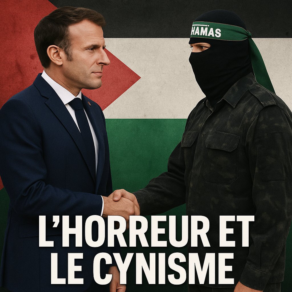 AmeFrancaiseFR's tweet photo. 🚨🇫🇷 𝗔𝗟𝗘𝗥𝗧𝗘 𝗜𝗡𝗙𝗢 — Emmanuel Macron SATISFAIT une REVENDICATION des Frères musulmans.

Un rapport officiel préconisait la reconnaissance d’un État palestinien pour « apaiser les frustrations » des milieux islamistes.
Info via @BastionMediaFR https://t.co/W4X2OMOOa9