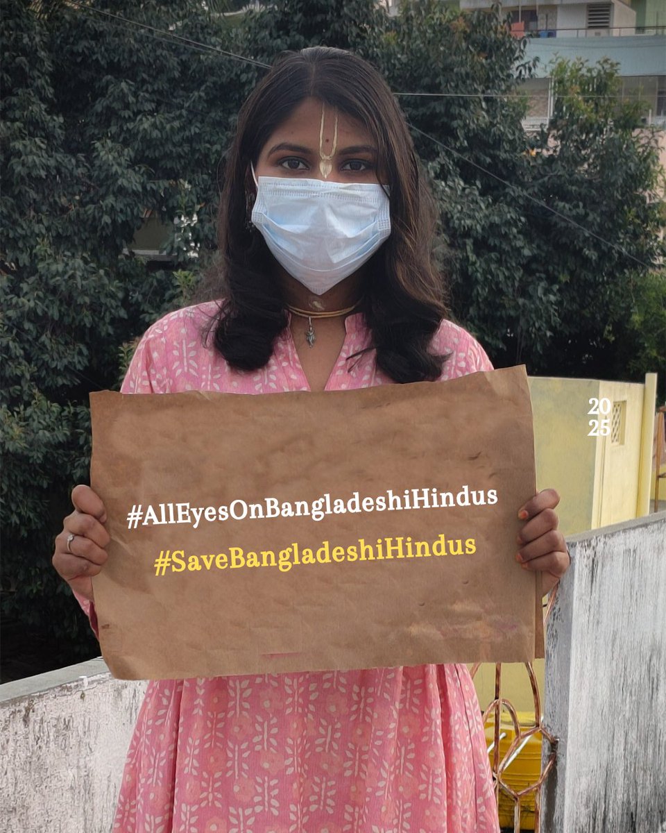 Unusual Optimism (@vedic_kid) on Twitter photo There is no protections for devotees?Bangladeshi scum govt wouldn't support Chinoy Krishna Das Prabhuji and they are trying to give death sentence on false information.
#ChinmoyKrishnaDas
#alleyesonbangladeshihindus
#SaveBangladeshiHindus
<a href="/RadharamnDas/">Radharamn Das राधारमण दास</a> <a href="/VHindus71/">Voice of Bangladeshi Hindus 🇧🇩</a> <a href="/Mahesh10816/">Mahesh 🇮🇳</a> There is no protections for devotees?Bangladeshi scum govt wouldn't support Chinoy Krishna Das Prabhuji and they are trying to give death sentence on false information.
#ChinmoyKrishnaDas
#alleyesonbangladeshihindus
#SaveBangladeshiHindus
<a href="/RadharamnDas/">Radharamn Das राधारमण दास</a> <a href="/VHindus71/">Voice of Bangladeshi Hindus 🇧🇩</a> <a href="/Mahesh10816/">Mahesh 🇮🇳</a>