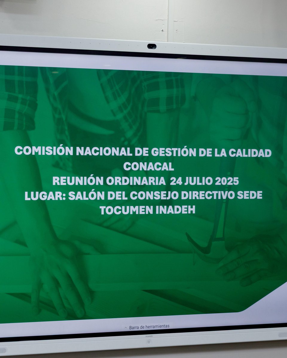 InadehOficial's tweet image. La Comisión Nacional de Gestión de la Calidad (Conacal), responsable de evaluar y acreditar a los centros de capacitación públicos y privados a nivel nacional, celebró su primera reunión ordinaria del año 2025.
#ConPasoFirme