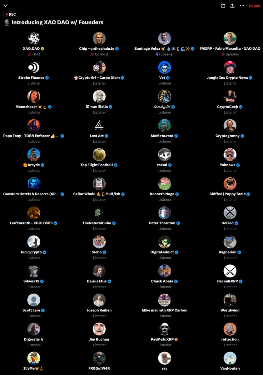 StrobeFinance's tweet image. Great turnout for @XAODAOLLC’s first community call
500+ tuned in, packed with familiar faces and solid questions. The #XRPL fam showed once again why this is one of the most active communities in the space!
Missed the live session?
x.com/i/spaces/1nAKE…
Here's the TLDR
-…