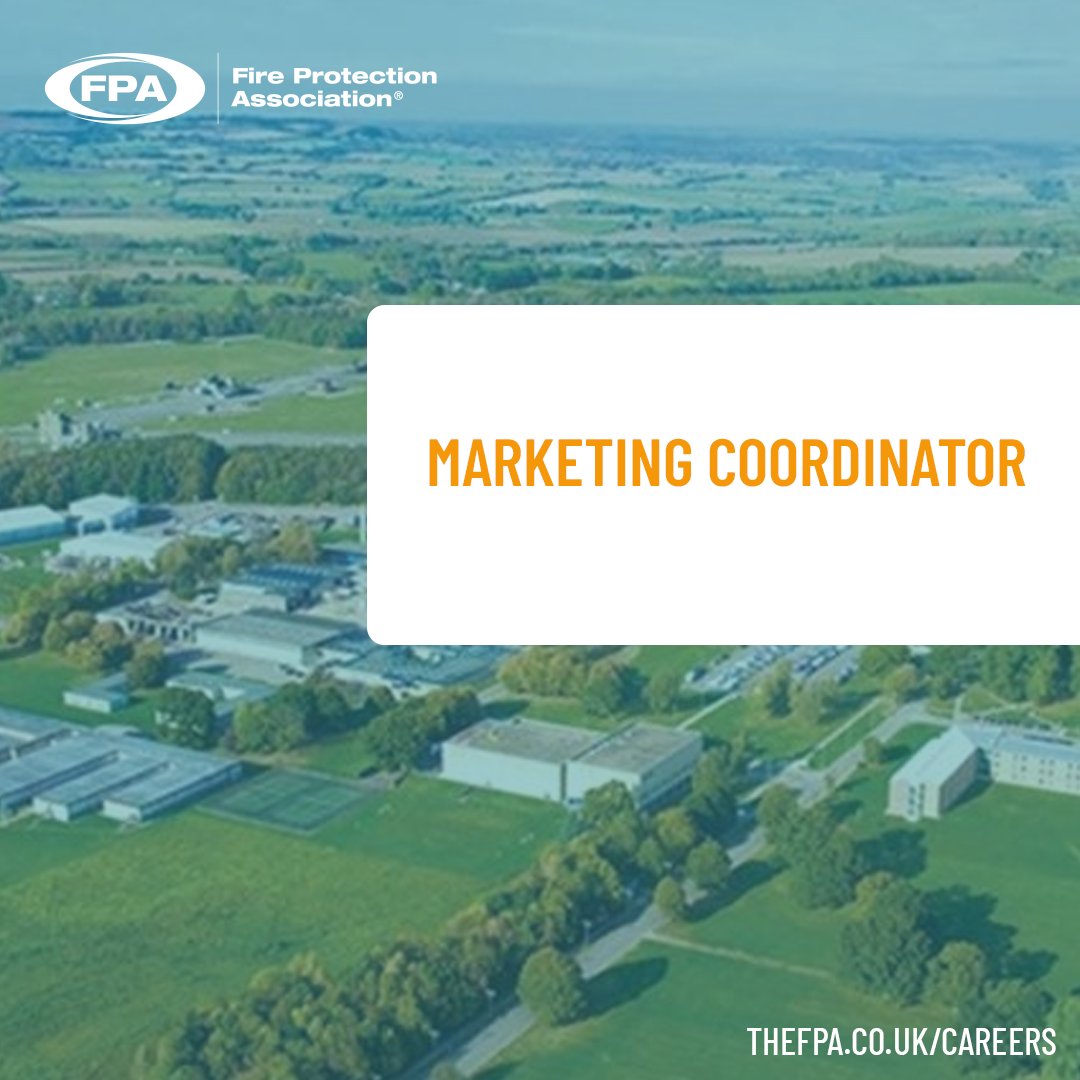 The FPA is excited to offer an opportunity to join our Marketing team as a Marketing Coordinator.

Find out more: thefpa.co.uk/the-fpa/career…

#FireSafety #FireProtection #FPA