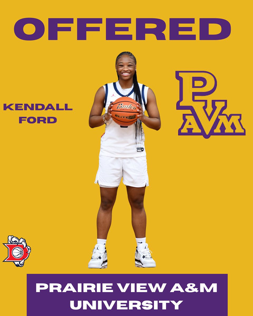 HoopsDawson's tweet image. Congrats Kendall Ford on receiving an offer from Prairie View A&M University! 💪🏾😎 @PVAMU_WBB @KendallLFord @DawsonHighSchl @AthlPearlandisd @drdavis111