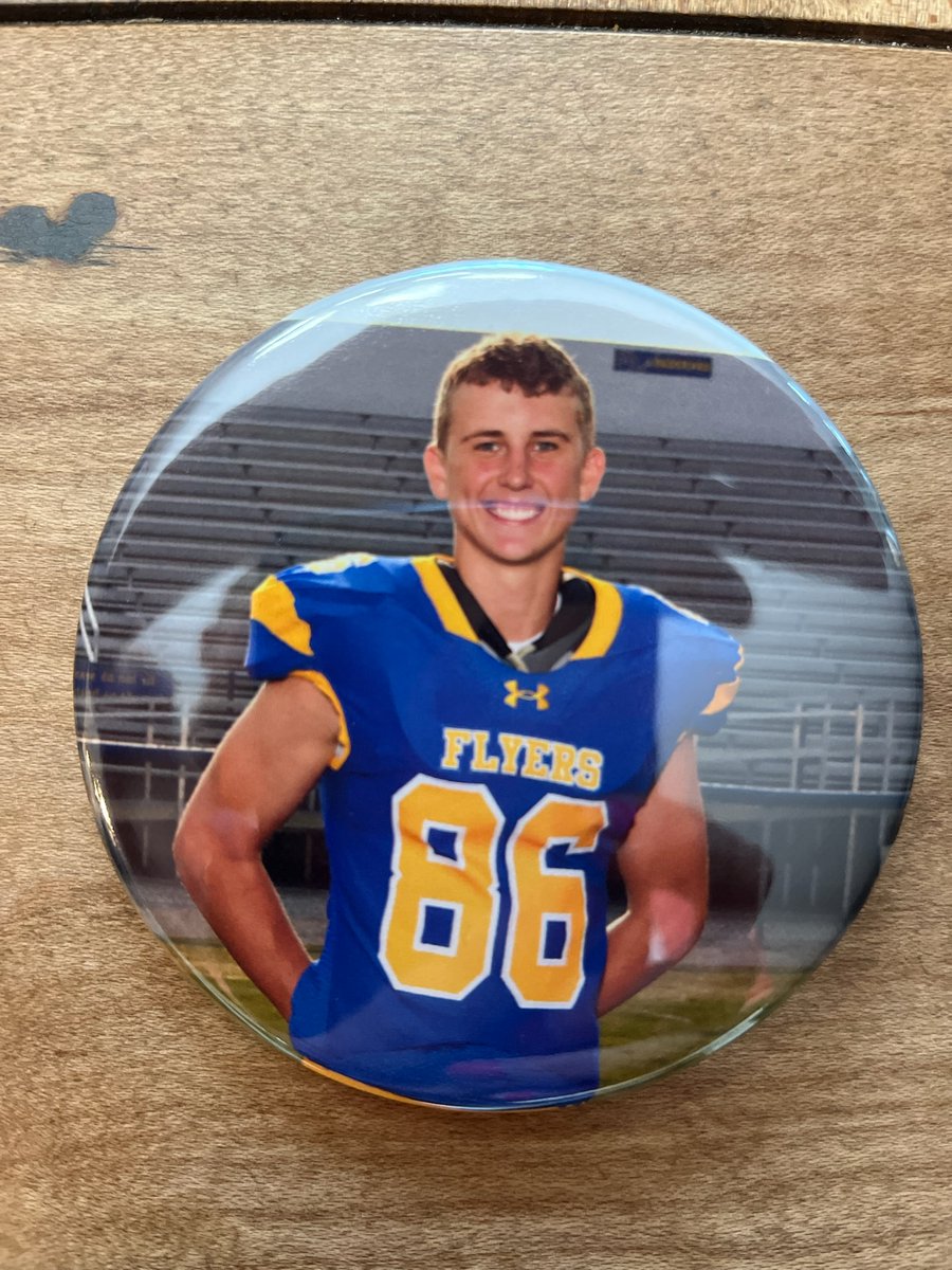 Ready for some FB! This is the last year we will have a grandchild playing for the Flyers. It’s been a grand, fun run since 2005 when Niles K first played 7th grade FB. We’ve had a grandchild playing ML sports every year since. #86 Oliver H is regrettably the last.