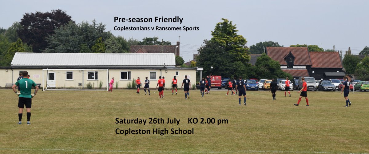 Ransomes Sports FC (@fcransomes) on Twitter photo Match day is just round the corner and next up is <a href="/Cops_FC/">Coplestonians FC</a> in a pre-season "friendly" 🔴⚫️ Match day is just round the corner and next up is <a href="/Cops_FC/">Coplestonians FC</a> in a pre-season "friendly" 🔴⚫️