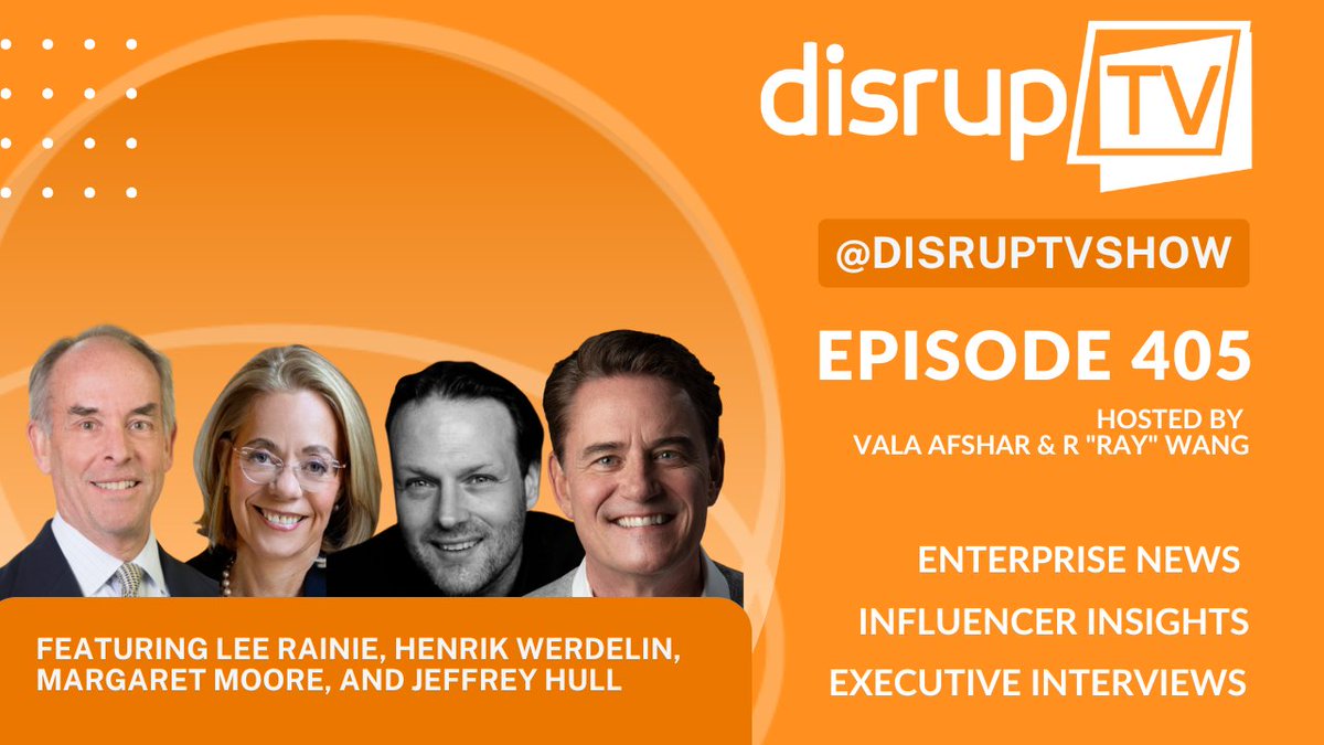 constellationr's tweet image. 🔥 TODAY @ 11 AM PT @DisrupTVShow: @lrainie of @elonuniversity, @werdelin, Co-founder @BarkBox & author of ME, MY CUSTOMER, AND AI, Margaret Moore & Jeffrey Hull, co-authors of The Science of Leadership. Tune in: zurl.co/K91fX @rwang0 @ValaAfshar
