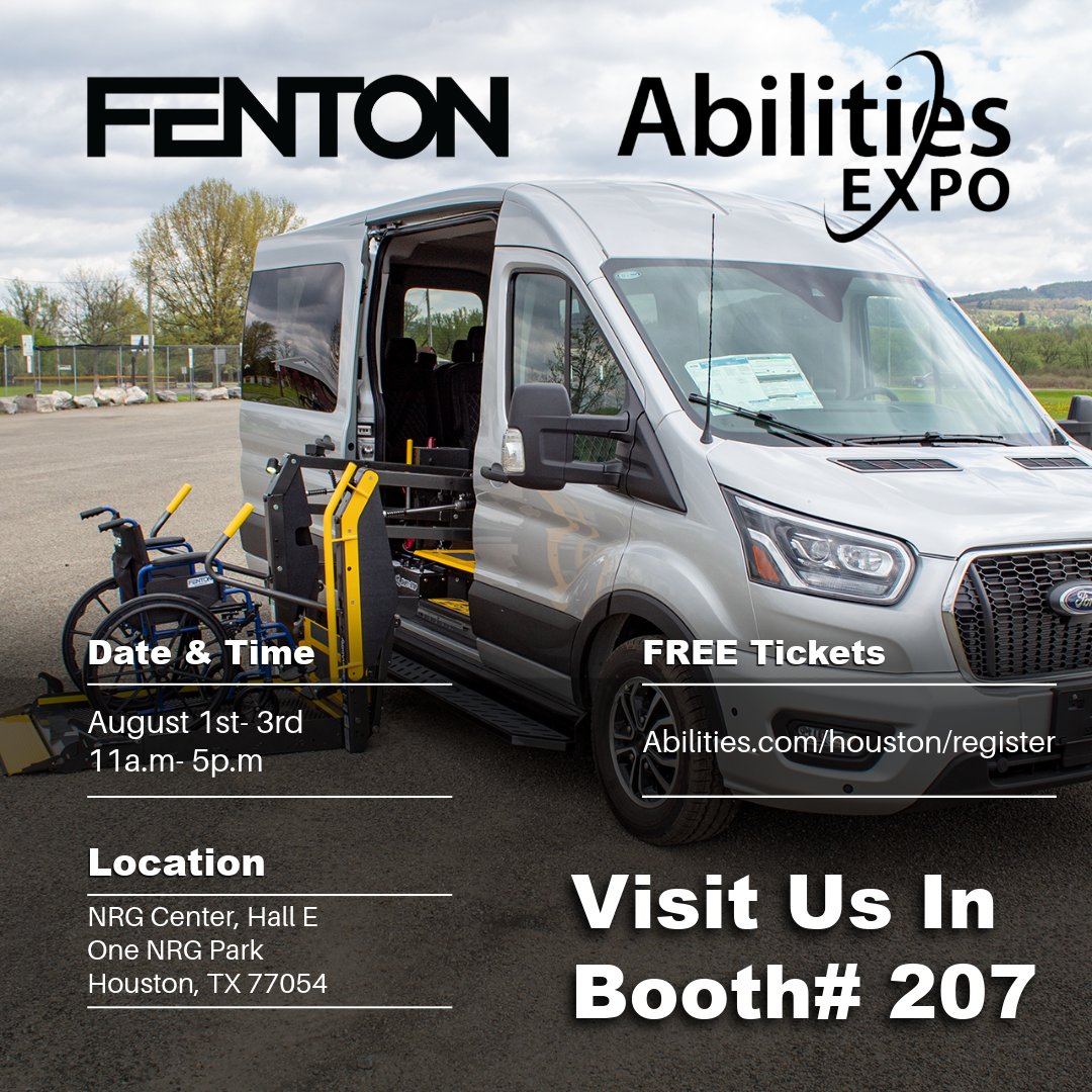 FentonMobility's tweet photo. 🦼Visit us in Booth # 207 at the @AbilitiesExpo this weekend in Houston!🦽
Discover how the Access MAX is helping people move forward with independence and confidence.
#FentonMobility #AbilitiesExpo https://t.co/uPvwm88voD