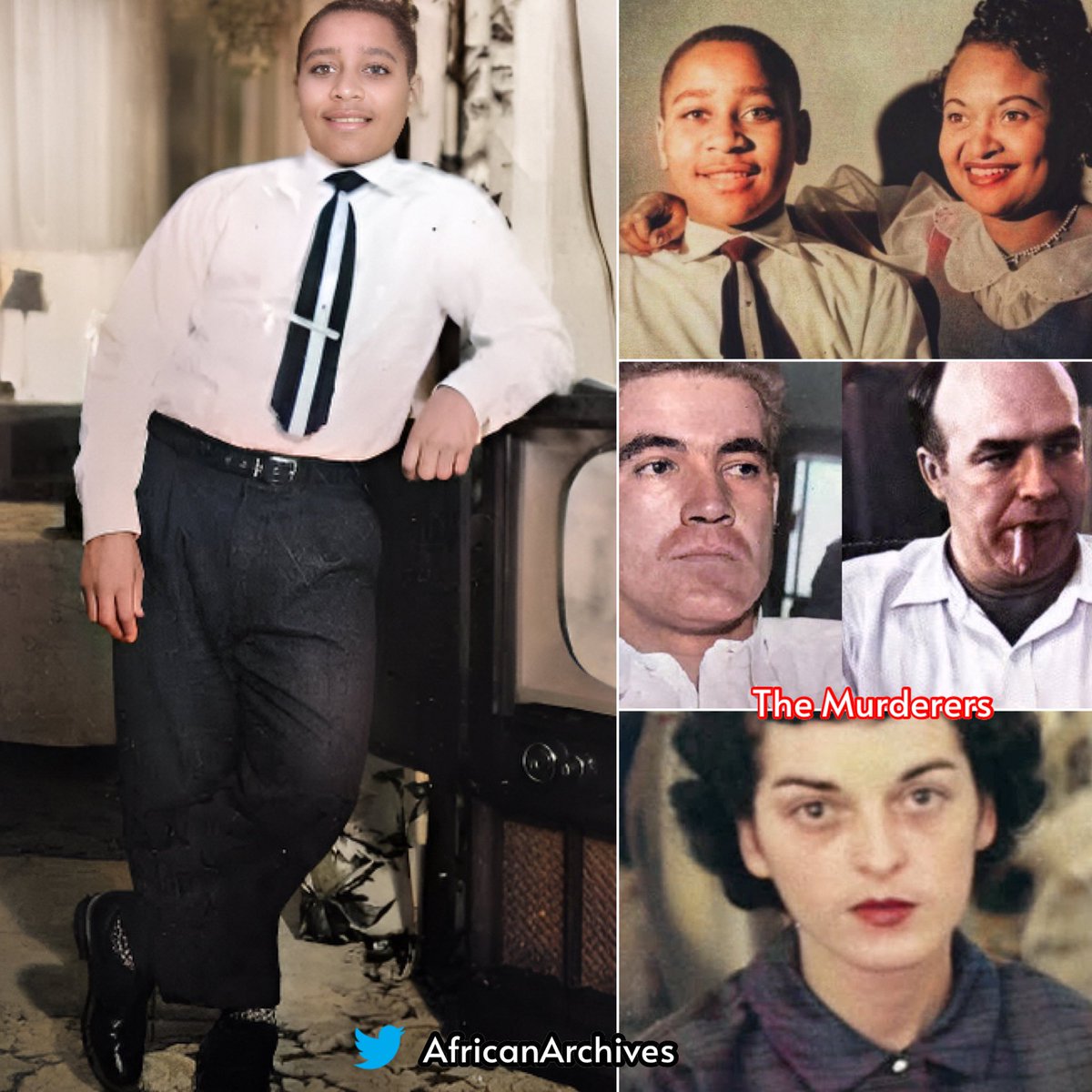 Happy Birthday to Emmett Till. He would've been 84 years old today.

At just 14, two white men kidnapped and brutally murdered him through mutilation for 'whistling' at a white woman.
decades later, Carolyn Bryant admitted to lying that Emmett Till made a pass at her.

THREAD
