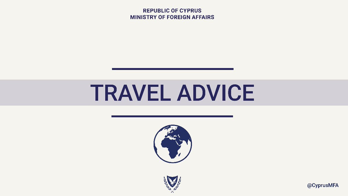 CyprusMFA's tweet image. Travel advice for Thailand and Cambodia as of Friday, July 25 2025.
The Ministry of Foreign Affairs of the Republic of Cyprus, taking into consideration the current security situation and the ongoing armed clashes at the borders between Thailand and Cambodia, advises Cypriot…