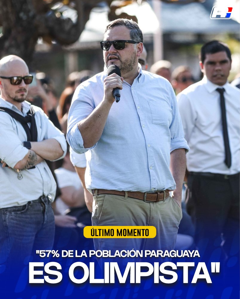 Ramirofutbolpy's tweet image. ⚪️⚫️ "57% de la población Paraguaya es olimpista, el que viene atrás tiene 38%".
– Palabras de Rodrigo Nogués, presidente del club #Olimpia.
⁉️¿Opiniones?
-#RamiroArandafutbolpy
📸 | @cotonoguespte
🗞 | #LaGranJugada