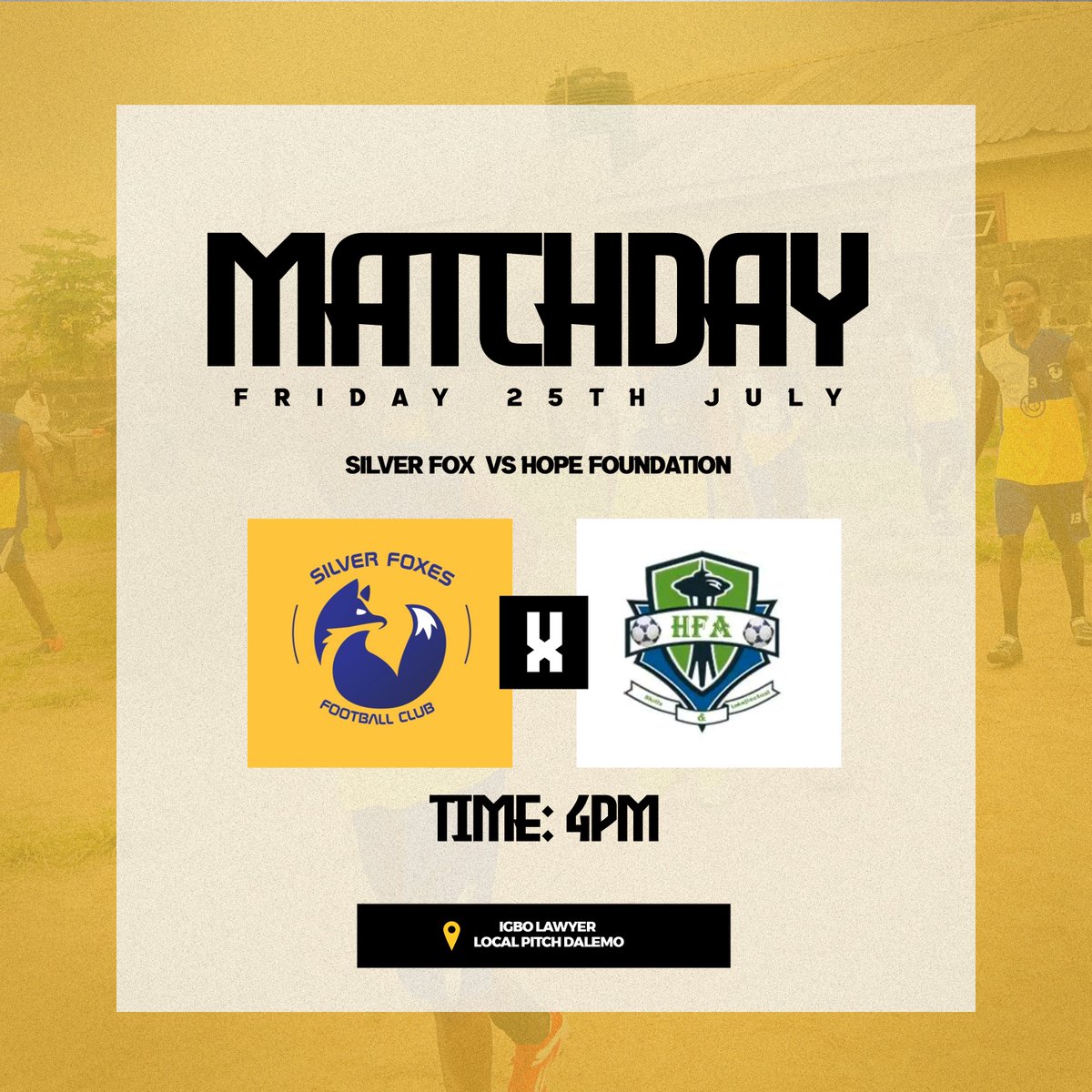 silverfoxesfc's tweet photo. It’s not just a game — it’s a statement. 💥
All focus. All fire. #Matchday is here! ⚽🔥
#GameTime #AllOrNothing #FootballVibes #TeamSpirit #OnThePitch #GoalDriven #KickoffReady #ChasingVictory #BallersUnite https://t.co/CT7i0ekhra