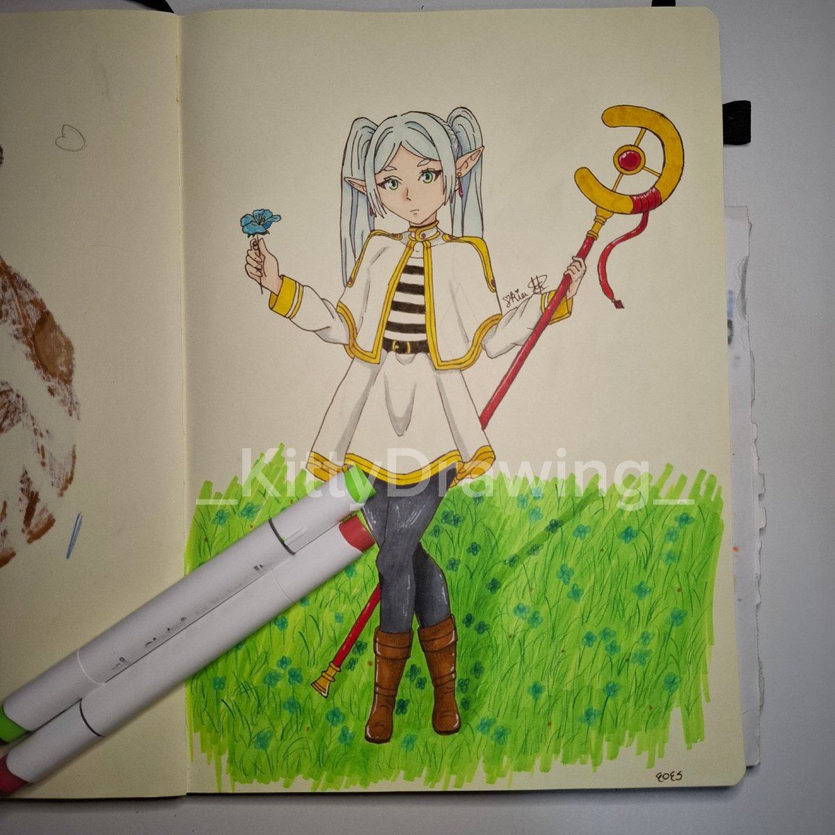 _cutedrawing_'s tweet photo. Frieren🧝‍♀️
( ＾ω＾ )
#anime #drawing #frieren #dessin #dibujo #painting #traditionalart #greekartist #art #frierenbeyondjourneysend https://t.co/N5MbnqLVMW