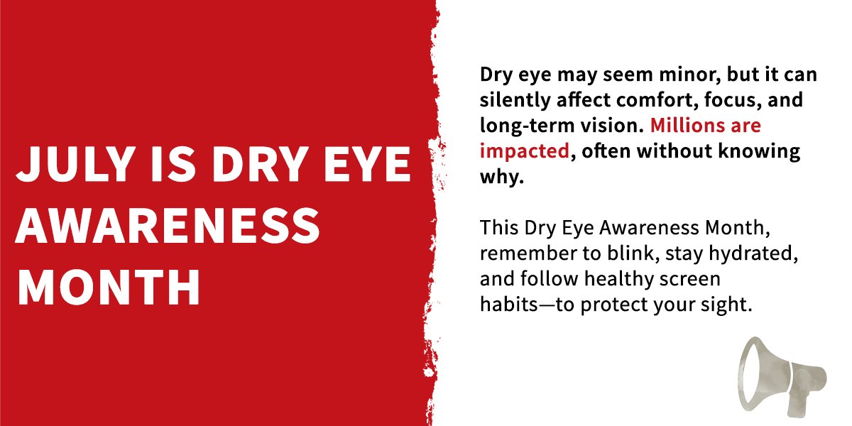 cbmIHI's tweet image. This #DryEye awareness month, remember to:
✅Blink
✅Stay hydrated and
✅Follow healthy screen habits to protect your sight.
#LoveYourSight