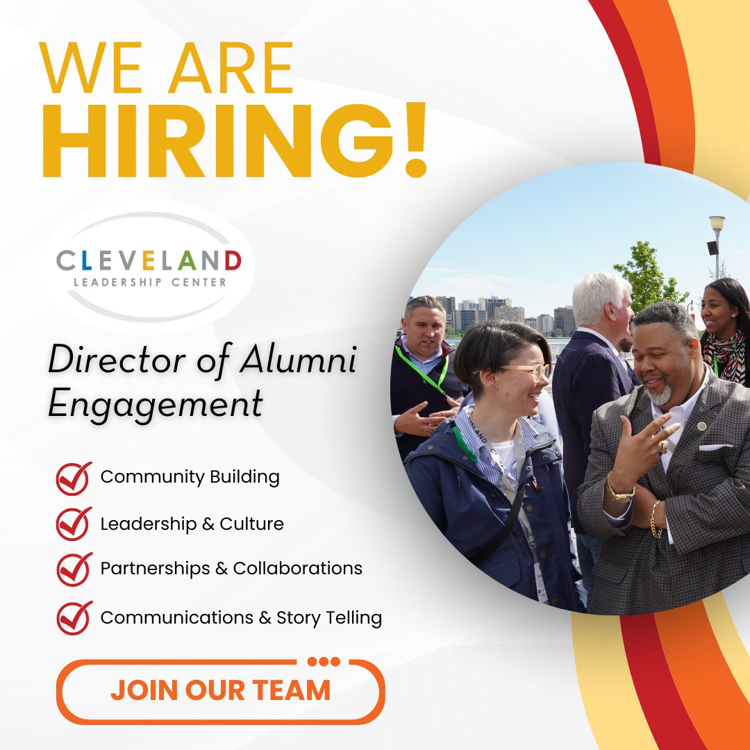 We’re on the hunt for a Director of Alumni Engagement to connect and activate our diverse network of 11,000+ alumni to shape Cleveland's future. 

Interested or know someone who might be? Get details and share the posting at:
cleveleads.org/wp-content/upl…