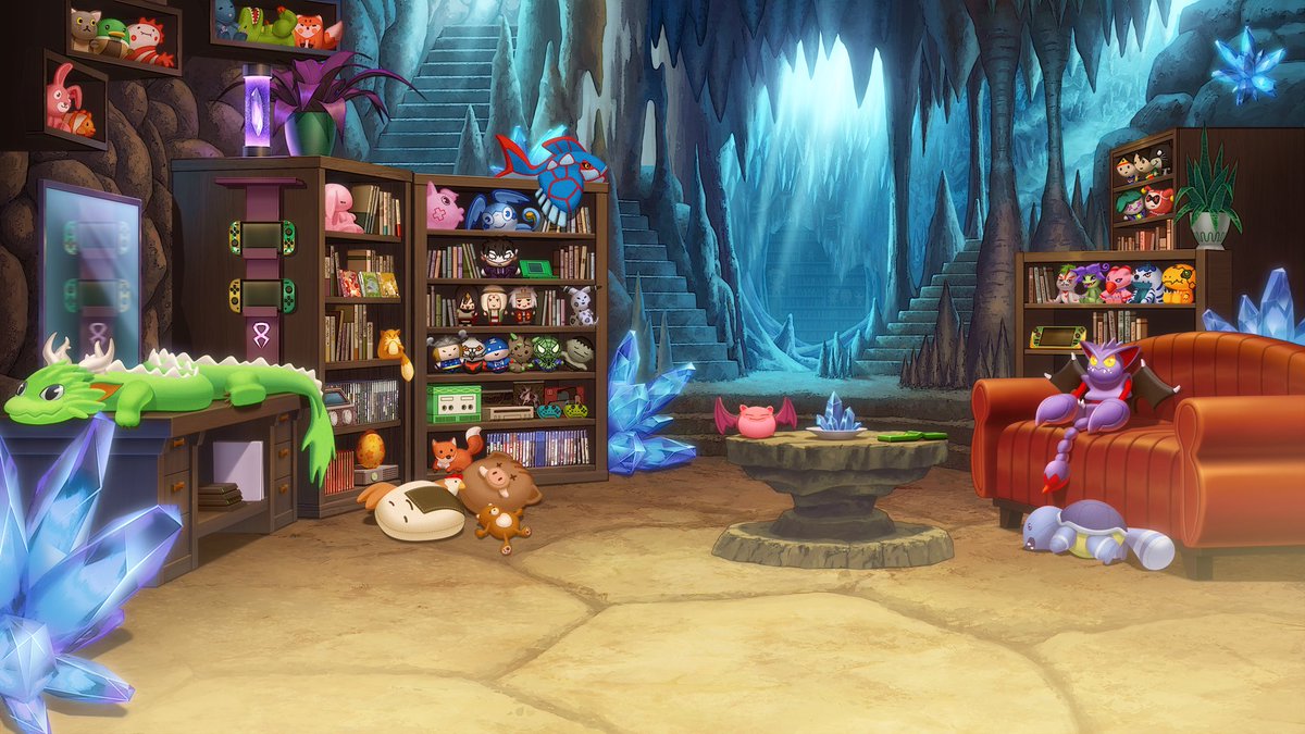 shaylong_dragon's tweet image. We’re in the home of the dragon! 
“We don’t know for sure.”
How many glowing nerd caves have you seen before? This is the home of the dragon!

Background Art by @murmoruno
