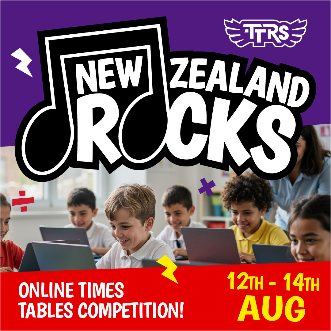 TTRockStars's tweet image. Calling all kaiako in New Zealand!
Looking for something to do during Maths Week New Zealand?
Enter your classes in our national times tables competition, New Zealand Rocks! Battle against other schools across New Zealand for an online battle of multiplication mastery!
📅…