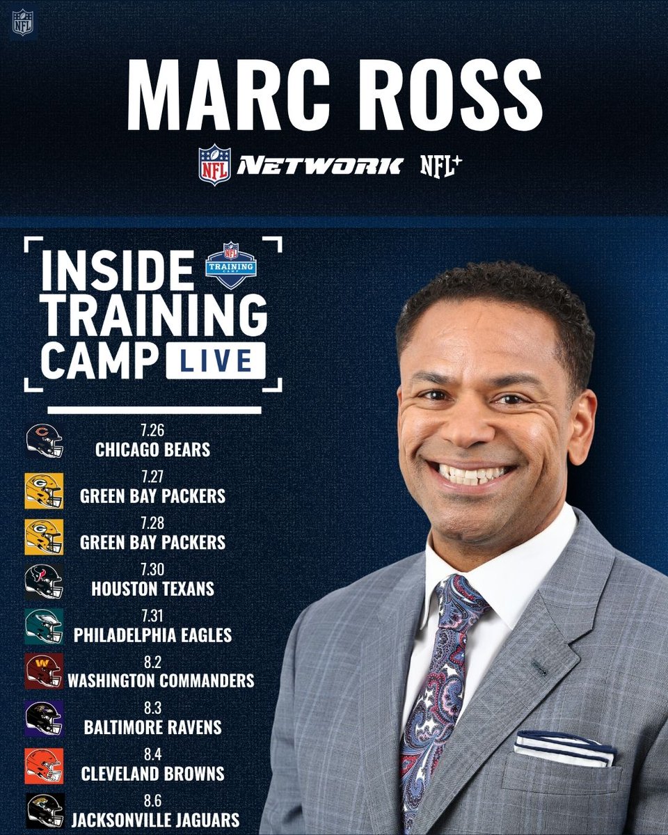 Ready to roll for Back Together Weekend &amp; Inside Training Camp! <a href="/nflnetwork/">NFL Network</a> <a href="/NFLPlus/">NFL+</a>