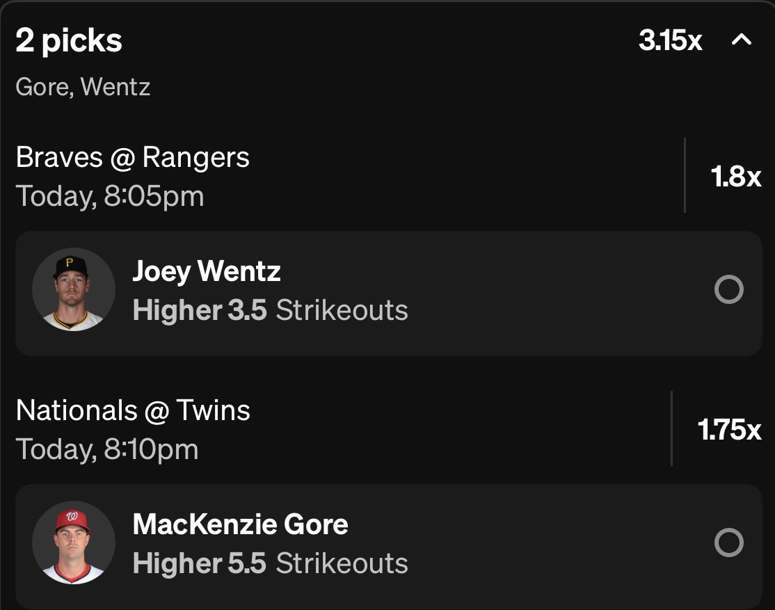 BalesSJustin's tweet image. MLB Underdog (7/25)
Backing two lefties in solid matchups here. Wentz should be limited, so if you don’t like him, don’t play him
Show some love & GL if you tail!