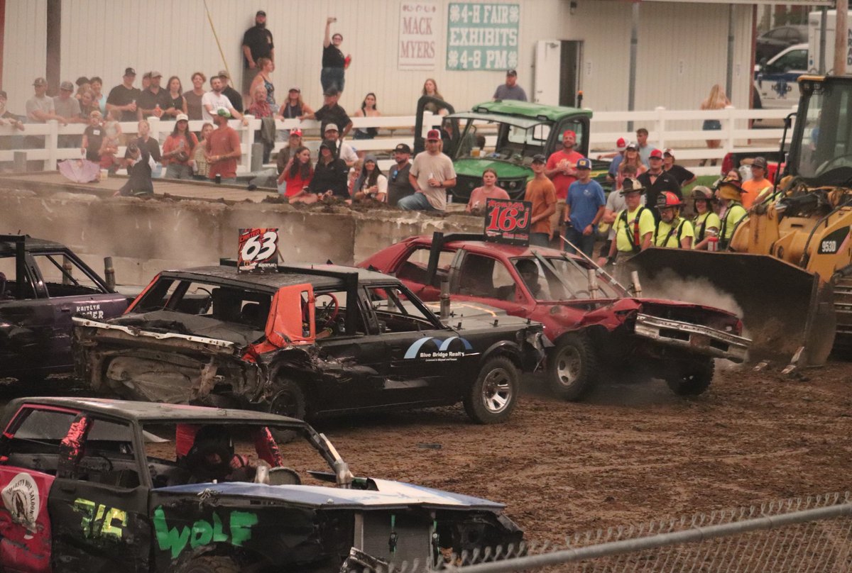 PlatteCitizen's tweet image. Rain didn’t stop the first night of the Demolition Derby at the Platte County Fair

The fun continues all day today and Saturday, with another Demolition Derby slated for 7 p.m. tonight and the Truck and Tractor Pull on Saturday at 7:30 p.m.