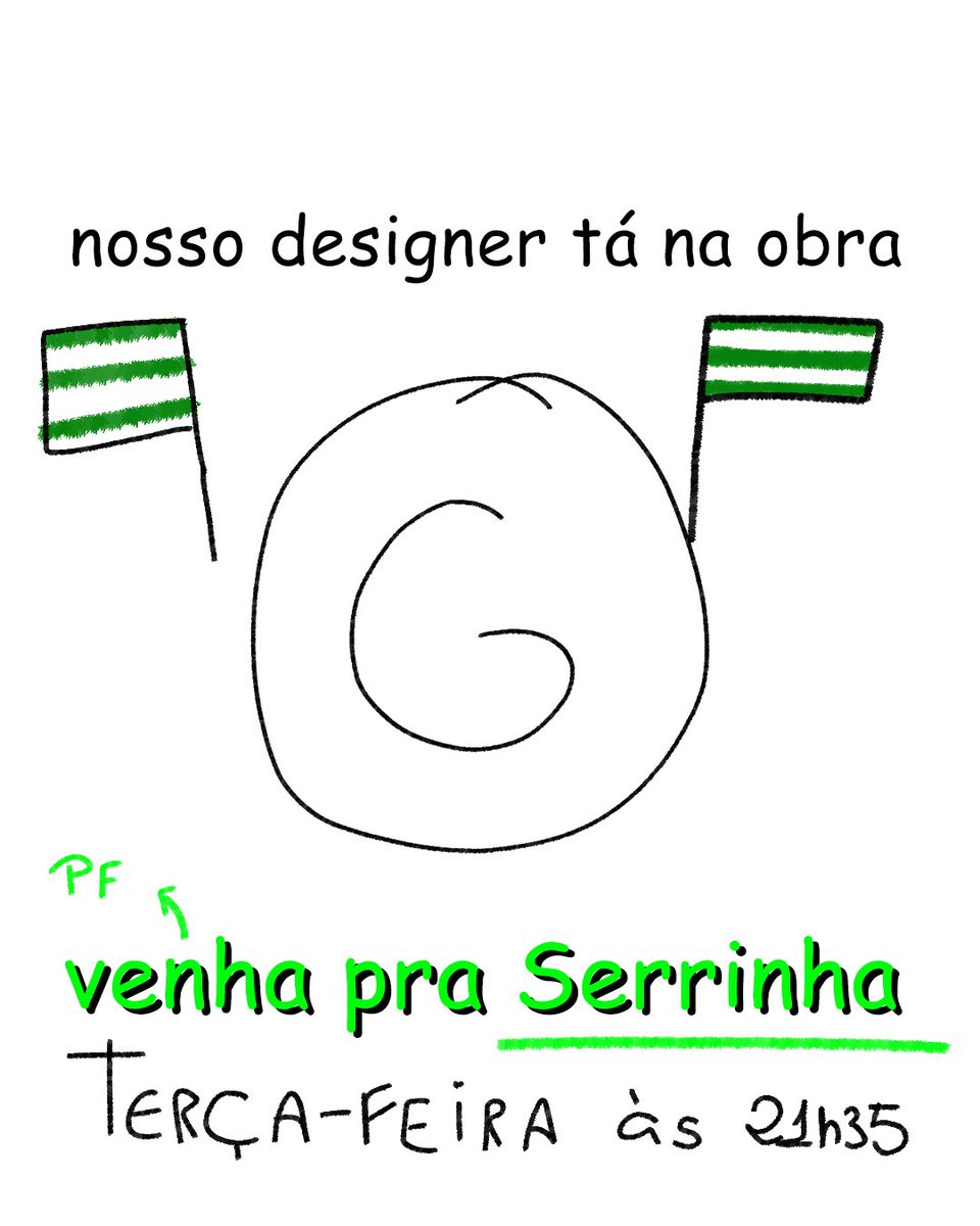 goiasoficial's tweet photo. Estamos sem designer no momento, então o ADM teve que se virar na arte. 😭🎨

Terça-feira tem jogo, #VemPraSerrinha! Check-in aberto em > https://t.co/v6Zognj6pk.

#SentimentoInexplicável https://t.co/Irunvxtspv