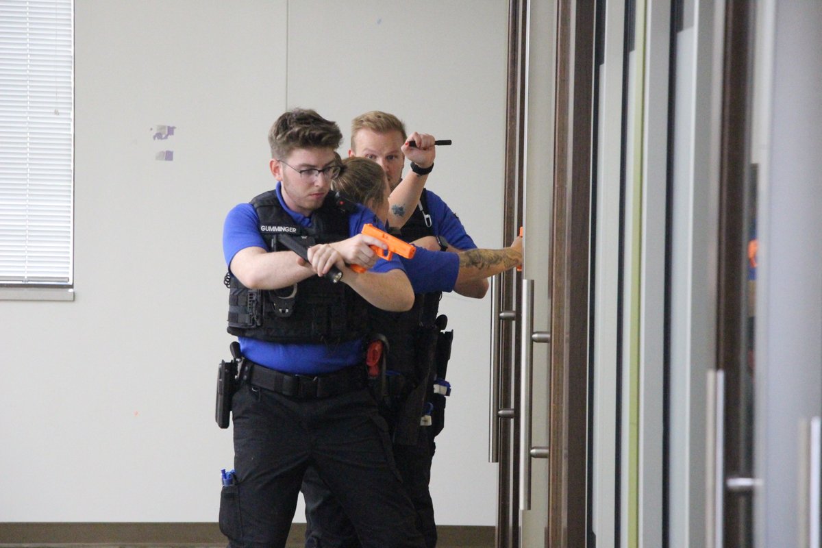 Jcrpastaff's tweet photo. We completed Building Search and Active Threat training.  Her are a few photos.  Today we have Chemical Agent training. https://t.co/dPustWV6nA