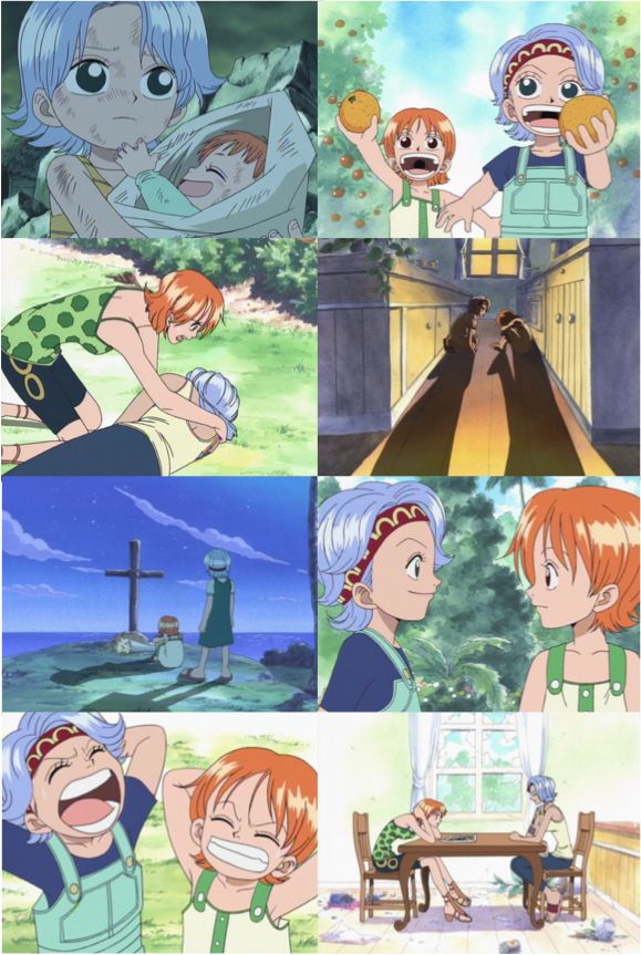 namipalette's tweet image. happy birthday nojiko 🥳🧡💙 july 25th!