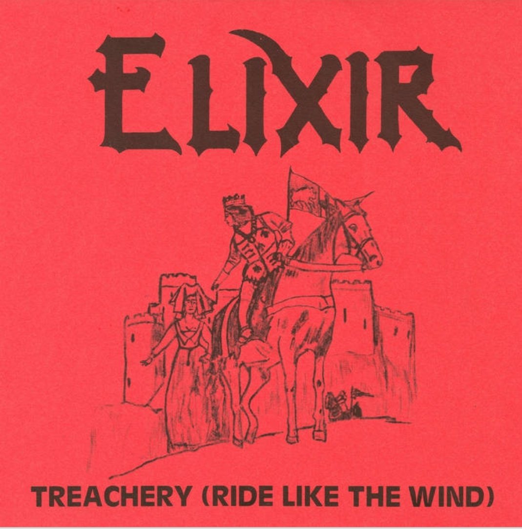leonski700's tweet image. 40 year&apos;s ago NWOBHM band Elixir released their debut single  Treachery (Ride Like The Wind) and was reviewed by Ronnie James Dio 🙏 in Kerrang. For me an absolute game changer.  Happy Anniversary. 🤘  @mitchlafon @BerserkerBill @RockTheseTweets @marillion073 @TheDuckLR @TTFTPR